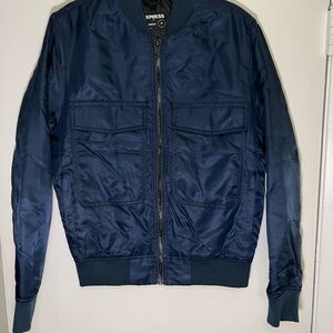 Express Men's Navy Bomber Jacket